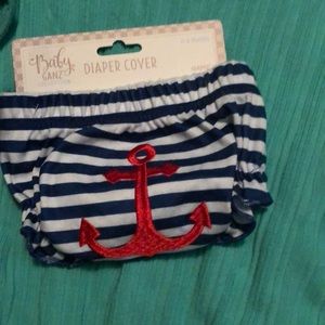 NWT nautical diaper cover